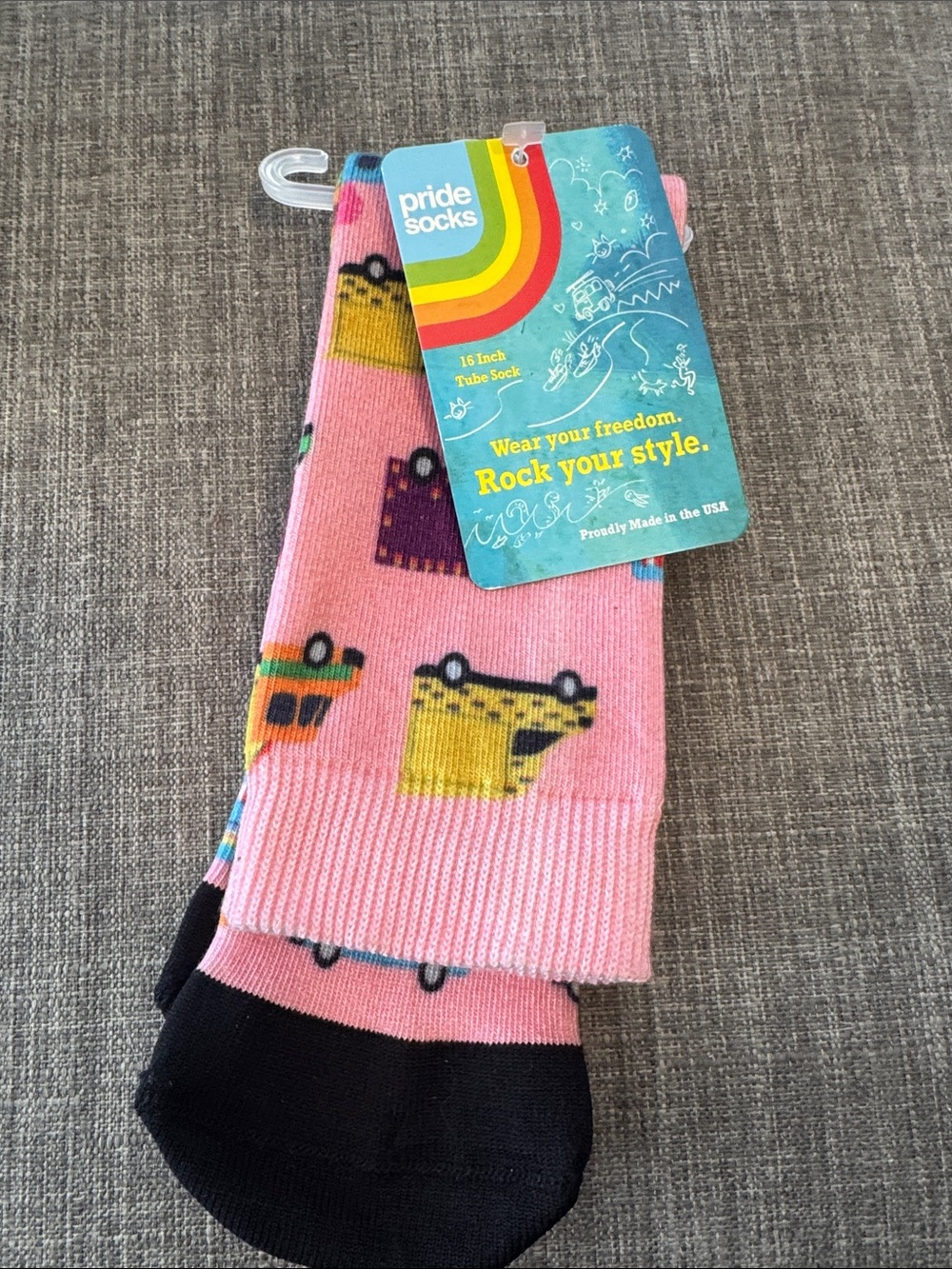 Brand New Pride Socks 16 inch tube socks pink food trucks
